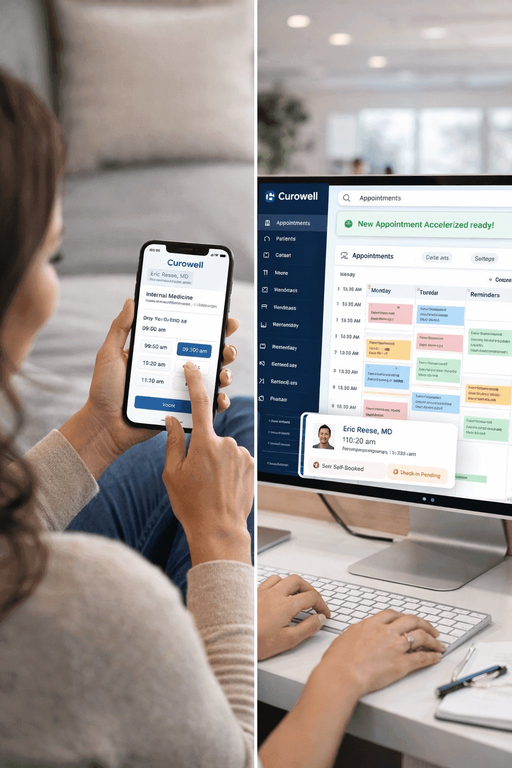 Streamlined patient booking flow